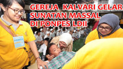 VIDEO: Gereja Kalvari dan Pondok Pesantren Minhaajurrosyidiin Gelar Khitanan Massal