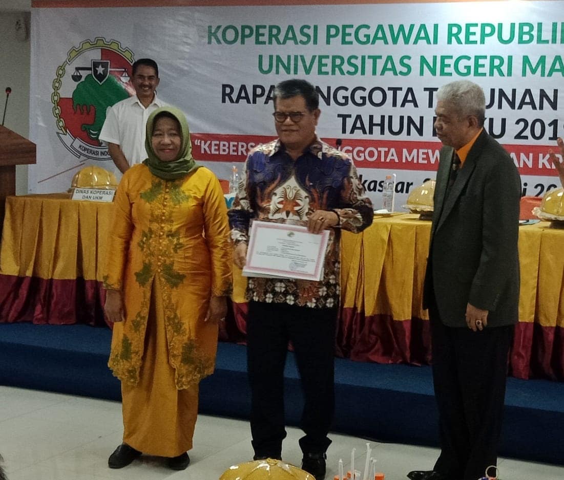 RAT KPRI UNM ke-37, Rektor UNM Meminta KPRI Manfaatkan Layanan Berbasis Online