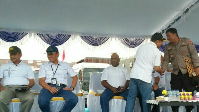 Pra Paspawari XIII, Senkom Hadiri Launching Mimika Tertib Berlalu Lintas