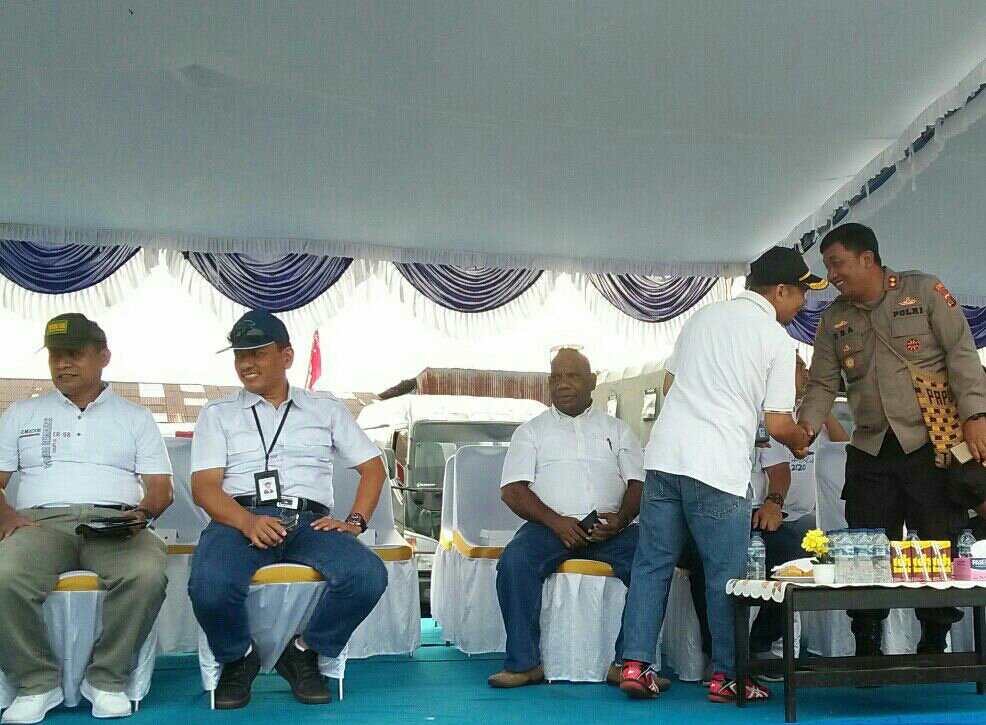 Pra Paspawari XIII, Senkom Hadiri Launching Mimika Tertib Berlalu Lintas