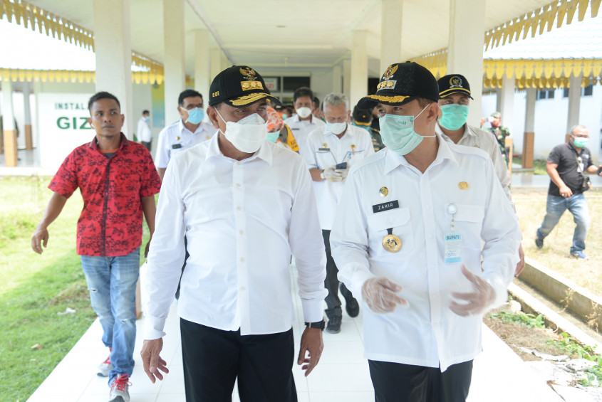 Gubernur Sumatera Utara Meninjau Kesiapan RSUD Batubara di Limapuluh