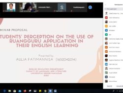 Pertama Dalam Sejarah, JBI FBS UNM Laksanakan Seminar Proposal Online