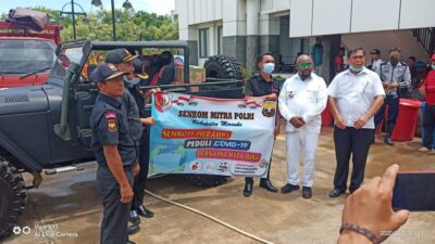 Senkom Merauke Berikan Bantuan ke Posko Satgas Coronavirus Pemda Merauke