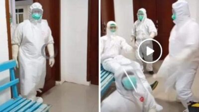 Petugas TikTok an Dulu Sebelum Makamkan Jenazah Pasien Corona