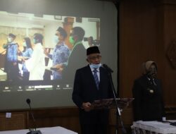 Bupati Sleman Lantik Ratusan PNS Melalui Teleconference