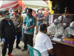 Diprediksi Jadi Cluster Baru, Pasar di Kalteng Gelar Rapid Test Massal