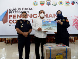 Bentuk Dukungan, Gubernur Sumut Terima Bantuan Puluhan Ribu Masker dari Tiongkok