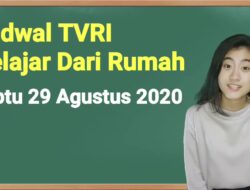 Jadwal Belajar dari Rumah TVRI 29 Agustus 2020, Talkshow Asli Indonesia: “Air”