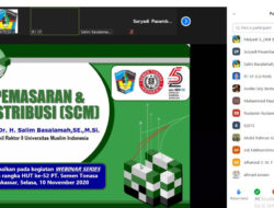Wakil Rektor II UMI Tawarkan Konsep Pemasaran Islami pada Webinar PT. Semen Tonasa