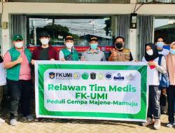 Tim Medis FK UMI Bersama AMDA Fokus Penanganan Trauma Healing Korban Gempa Sulbar