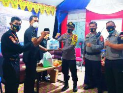 Pererat Silaturahmi, Pembina Senkom Gowa Sambangi Pos Pengamanan