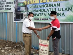 LDII Sumbang Puluhan Sak Semen untuk Pembangunan Kantor PCNU Mimika