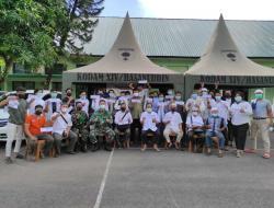 TNI-LDII Tamalate Sukseskan Vaksinasi Massal