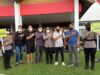 Polresta Jambi Sosialisasikan Nomor Bantuan Polisi, Ingatkan Prokes dan Bagikan Masker