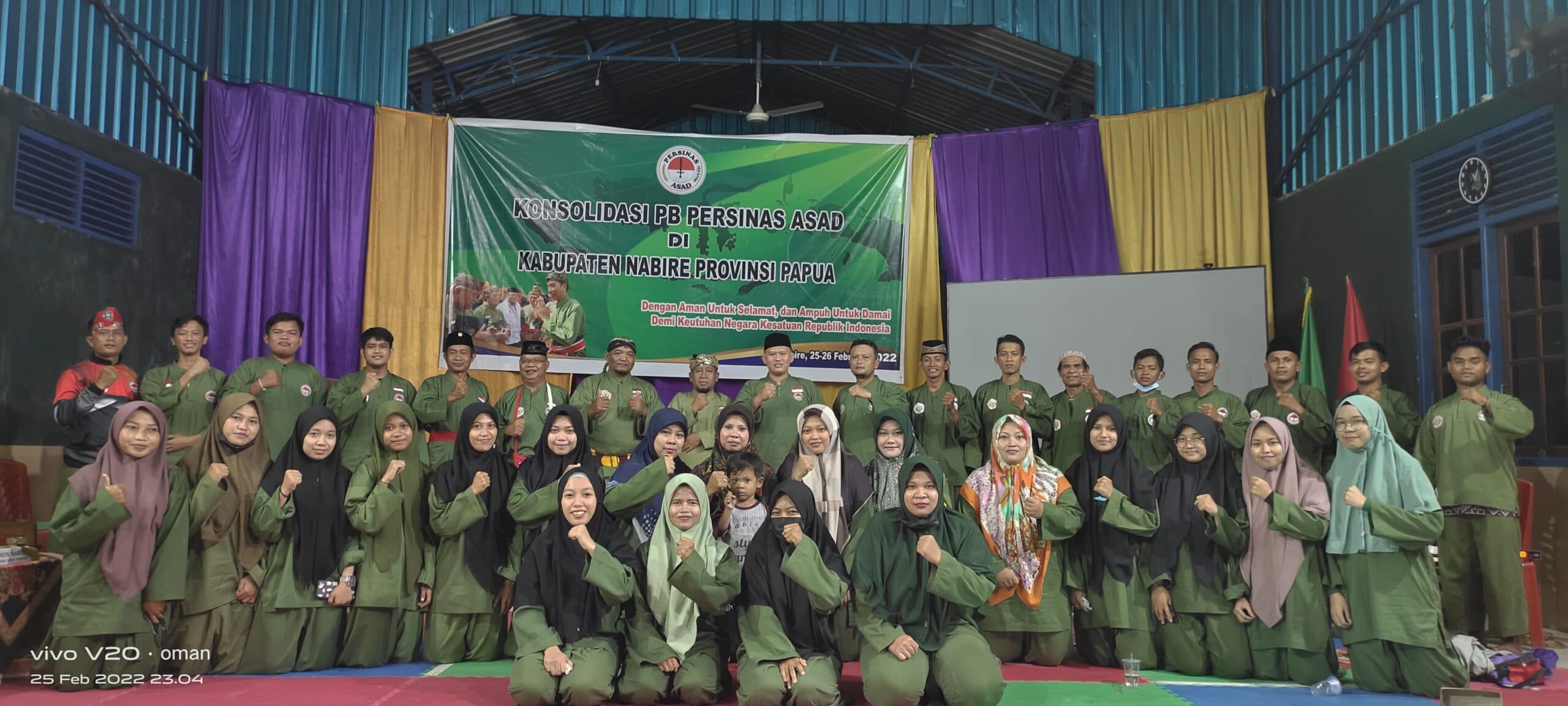 Konsolidasi organisasi PB Persinas ASAD ke Pengurus Kabupaten Persinas ASAD Nabire