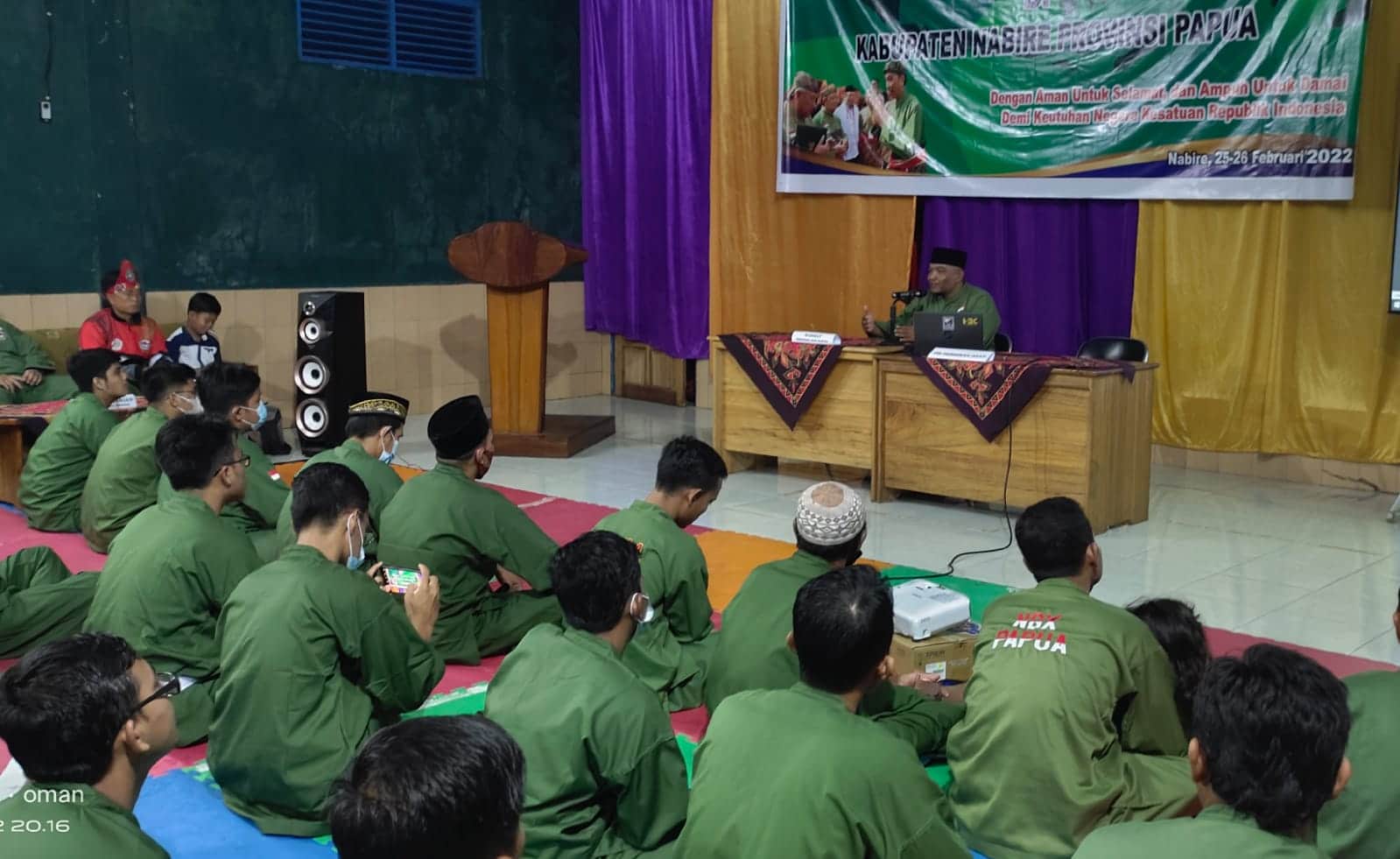 Weda Hendragiri, S.Pd selaku Sekretaris PB Persinas ASAD dalam pengarahannya kepada Pengkab Persinas ASAD Nabire 