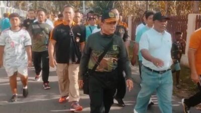 Senkom Manokwari Ikuti Jalan Santai Meriahkan HUT Bhayangkara ke-76