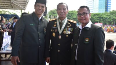 LDII Sulsel Ikut Upacara Peringatan HUT TNI ke-77 di Lapangan Karebosi Makassar