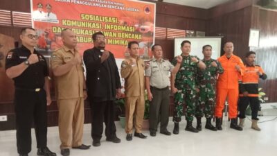 Senkom Mimika Hadiri Sosialisasi KIE Rawan Bencana BPBD Mimika
