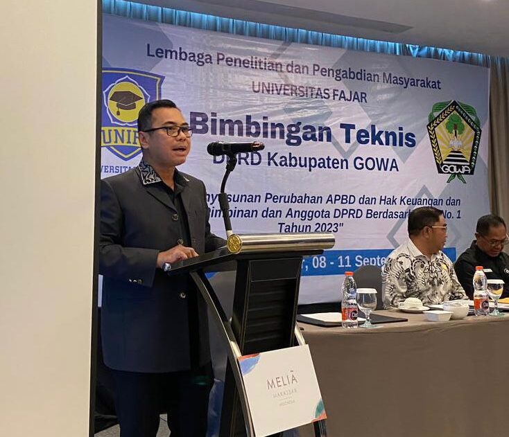 Ketua LDII Makassar Beri Sambutan Pada Bimtek DPRD Kabupaten Gowa